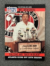 1990 Pro Set -NFL Newsreel Falcons Are Back in Black #787