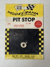 Vintage K-B Model Rama Slot Car Accessories 612 Pickup Weight 3/16 I.D Brass