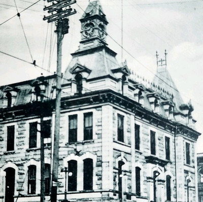 C1915 Post Office Downtown Sherbrooke Quebec Photogravure Canada DWMM5