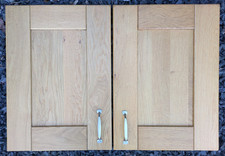 Shaker Style Solid Wood Kitchen Cupboard Door Front,  405 x 555mm, 2 No. (Set F)