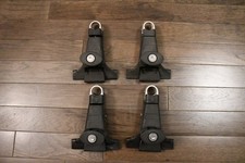 4er Set YAKIMA 1A Regenrinnentürme für Rundstangenschlösser ohne Schlüssel Ski Fahrrad Kajak