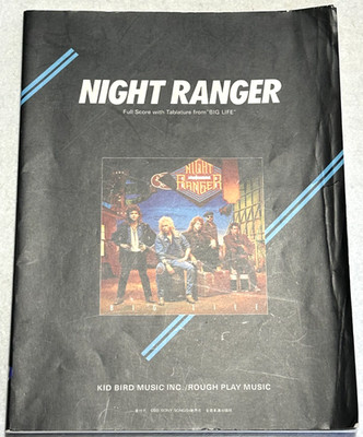 Night Ranger Big Life Guitar Score Japan Vocal TAB Music Book