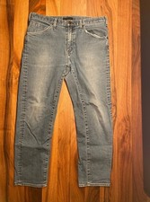 UNIQLO Jeans W35 Light Blue Denim Vintage Was...