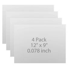 4PCS 14 Gauge 12 x 9 Inch Steel Sheet Metal Cold Rolled 304 Stainless Steel S...