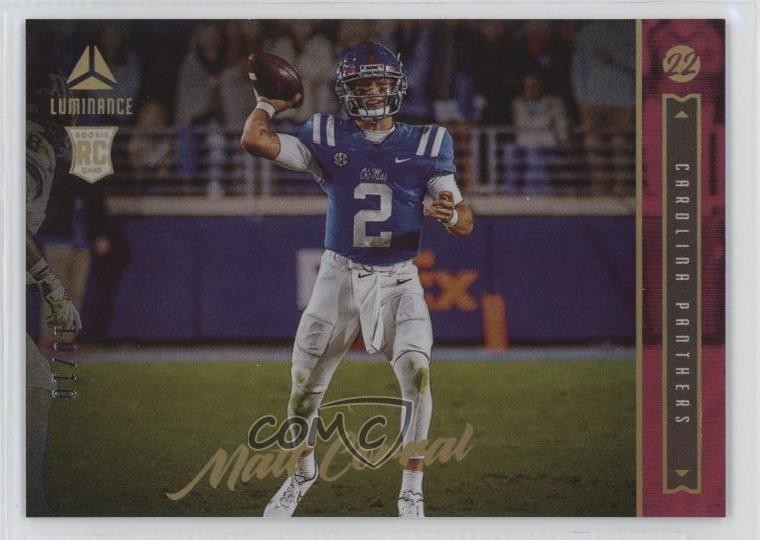 2022 Panini Luminance Rookie Pink 10/10 Matt Corral #176 Rookie RC 0c3