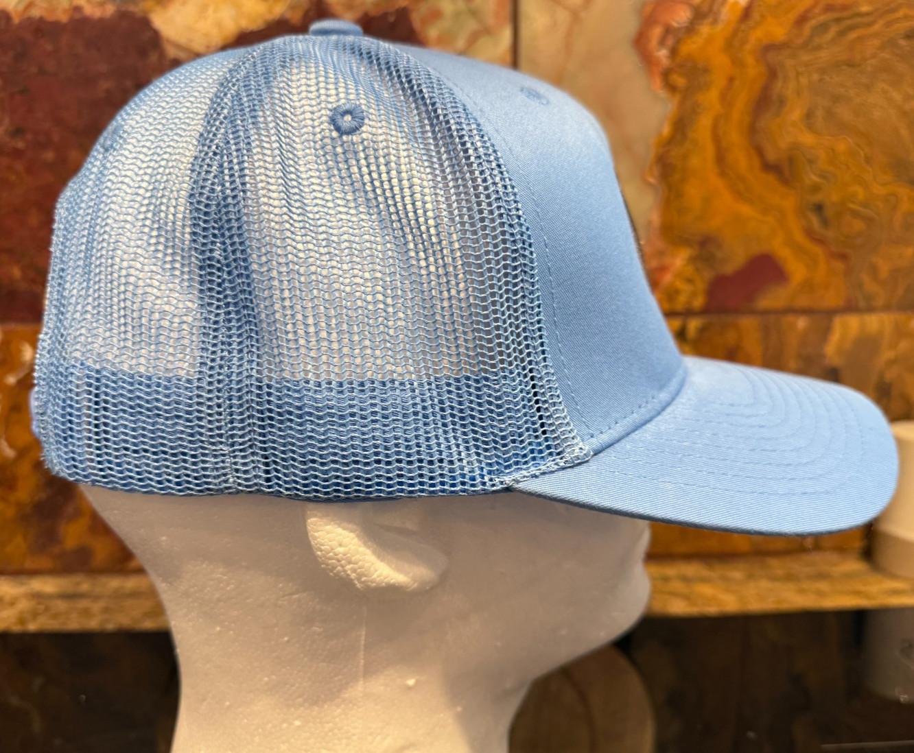 Decky Snapback Embroidered Cocktail Bear Ball Cap Mesh backing 7 panel Throwback