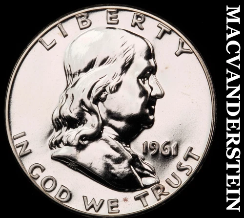 1961 Franklin Half Dollar-Choice Gem Proof Lustrous No Reserve #G7581