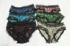 A293 2XL/ElasticW.24-42" Vtg Style 6PCS Nylon Bikini Panties Knickers Underwear