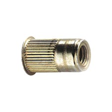 AVK AKS4T-610-6.6 Rivet Nut,Knurled,Steel,Zinc Yellow,PK25 33JF49