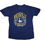 Nashville Music City Tennessee Guitar Graphic T Shirt Size XL Navy Blue