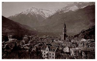 Italien,Meran,Panoramablick,Vintageabzug,ca.1890 Italien,Meran,Panansicht