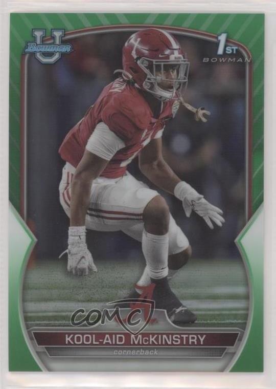 2022 Bowman U Chrome Green Refractor 68/99 Kool-Aid McKinstry #14 9hx