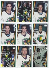 2000-01 Shawinigan Cataractes (QMJHL) complete 24-card Set Jason Pominville