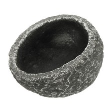 Reptile Food Bowl, Worm Water Dish Resin Pet Bowl 4 In, White for Scaled Pet