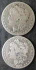 1885 S and 1887 O $1 Morgan Silver Dollars