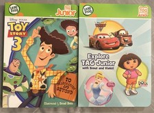 LEAP FROG TAG JUNIOR DISNEY LOT OF 2 BOOKS