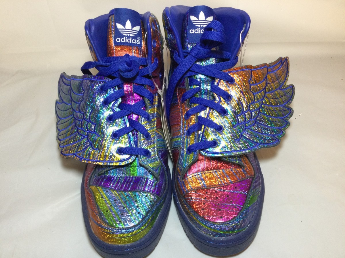 アディダス オリジナルス バイ ジェレミースコット ウィングス レインボー DS Adidas Originals Jeremy Scott Js Wings Rainbow Foil Q23650 10.5