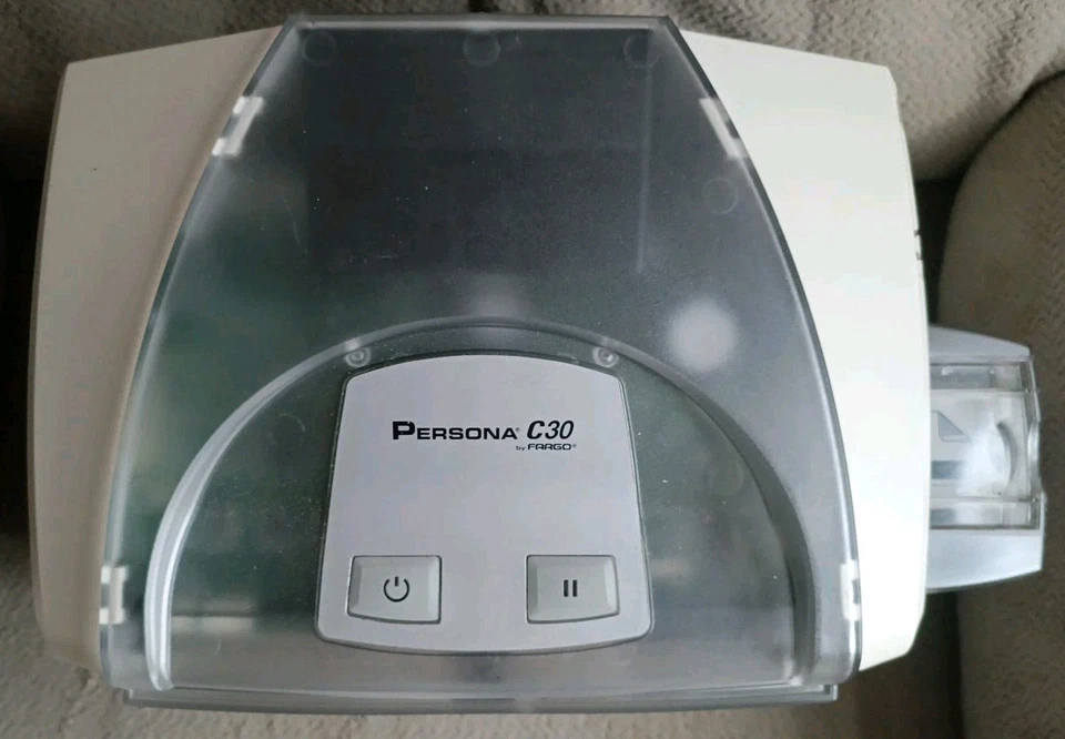 Fargo Persona C30 ID Card Badge Printer With Cords - Image 2 of 4