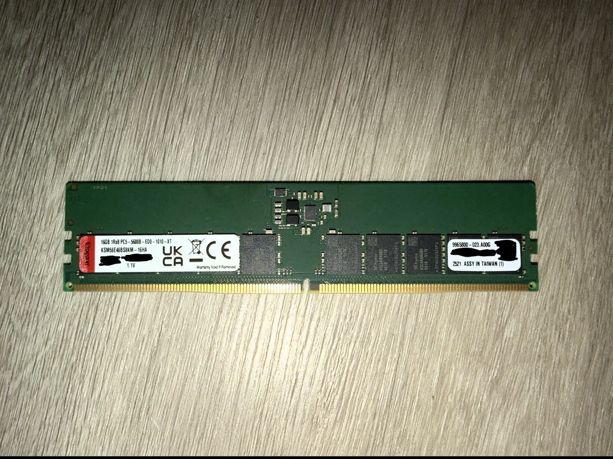 Kingston DIMM Computer Memory (RAM 16 GB Capacity per Module) for