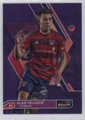 2023 Topps Finest MLS Purple Refractor 40/250 Alan Velasco #20 18kq
