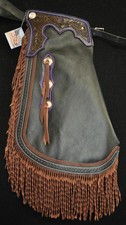 Custom Made Leather Chinks/Purple Chinks/New Chaps/Made In USA