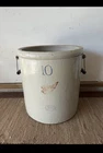 Antique Red Wing Union Stoneware 10 Gallon Crock 1912