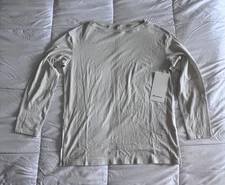 New Lululemon Women's Relaxed-Fit Boatneck Long Sleeve Shirt Bone Size 4 Soft