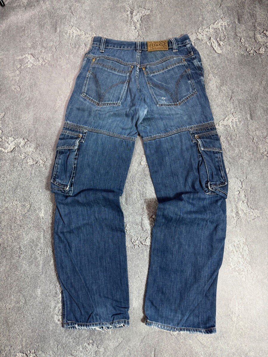 Vintage Dolce & Gabbana Archive Cargo Jeans Pants 90s Y2K