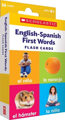 Flash Cards: English-Spanish First Words Free & Fast Shipping