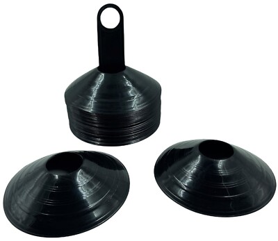 50 PX MARKIERUNGSHÜTCHEN SCHWARZ. Staffeln, Stationen, Slalom, etc. Sport, Fitne