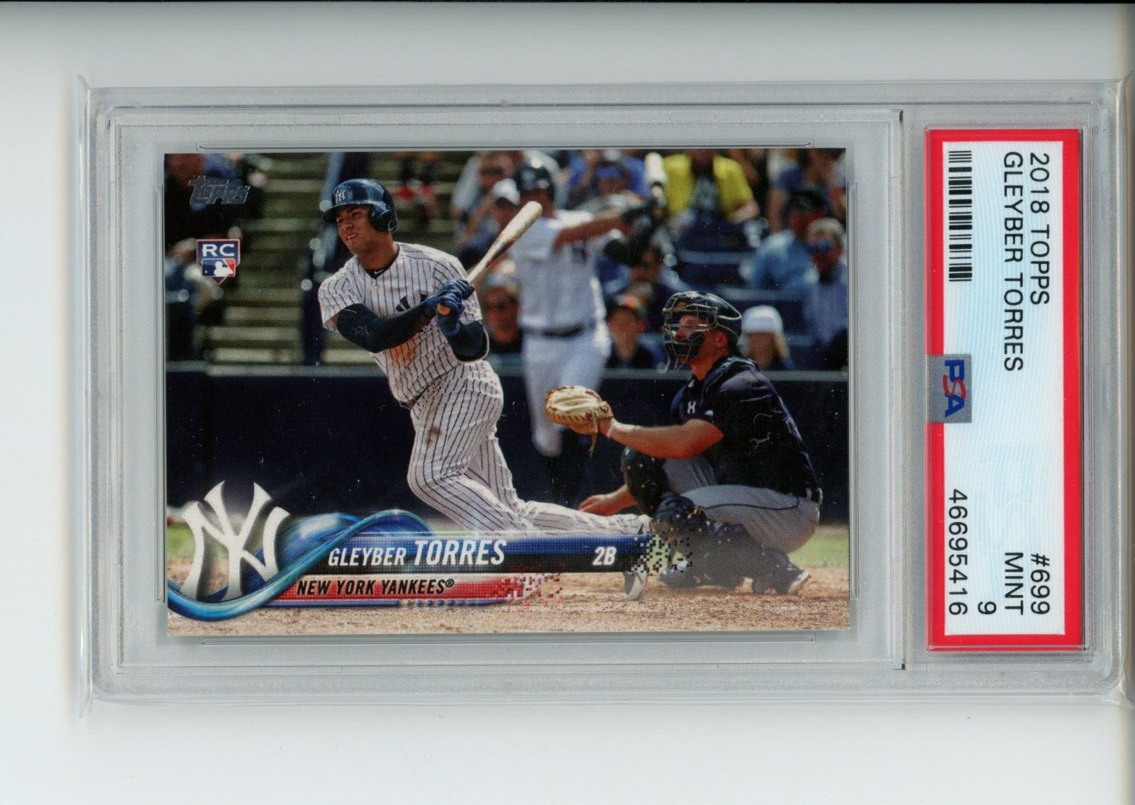 2018 Topps Series 2 Gleyber Torres #699 Late Rookie SP Photo Variation PSA 9 QTY