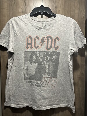 AC/DC Highway To Hell  79 T-Shirt Grey Medium