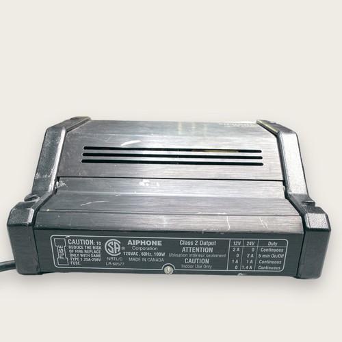 AIPHONE PS-1224C POWER SUPPLY 24V & 12V DC output Door control intecom - Picture 4 of 13