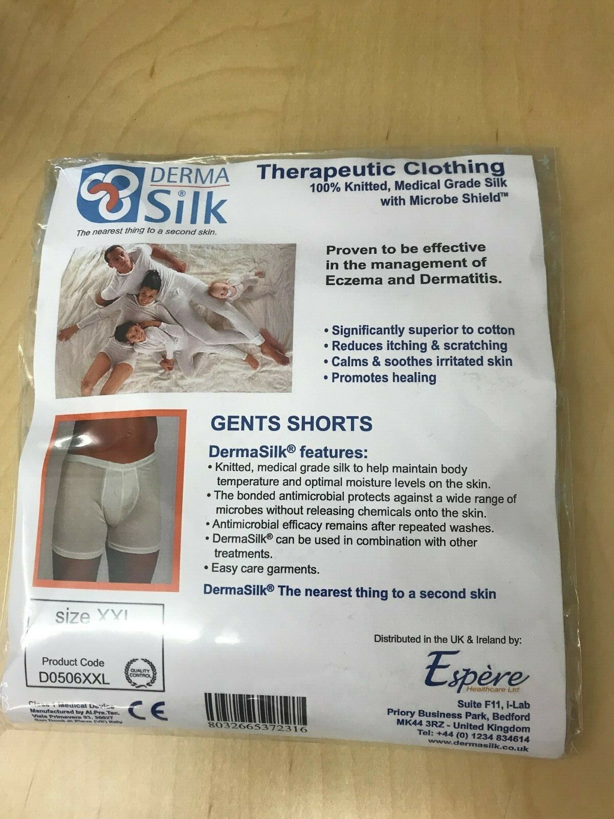 DermaSilk Gent's Medical Boxers for Sensitive Skin Conditions eBay