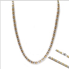 Herren Damen Edelstahlkette Halskette Panzerkette Collier Gliederkette massiv