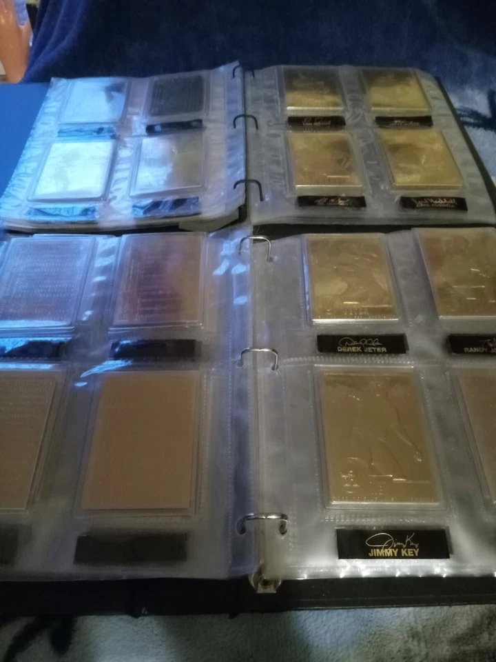 Danbury Mint 22kt Gold Baseball Cards (84) SEE DESCRIPTION  - Image 2 of 4