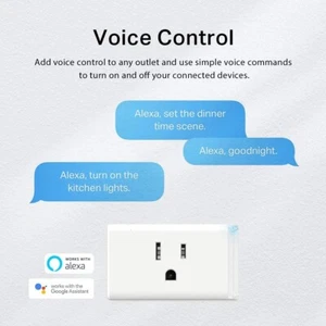 Kasa Prise intelligente Alexa & Sortie Wi-Fi Smart Home Activée par Google - Pas de Hub requis