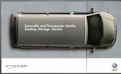 Volkswagen Transporter Shuttle & Caravelle 2011-2012 UK Market Mailer Brochure