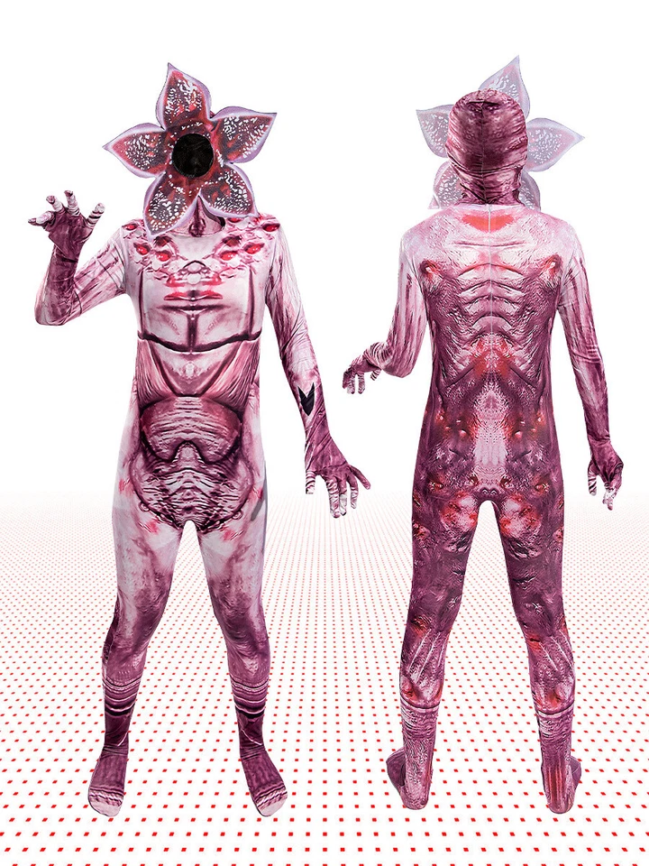 Cosplay Caníbal Flores Monos Halloween Body Máscara Traje Niños Hombres Disfraz Foto 3 de 4