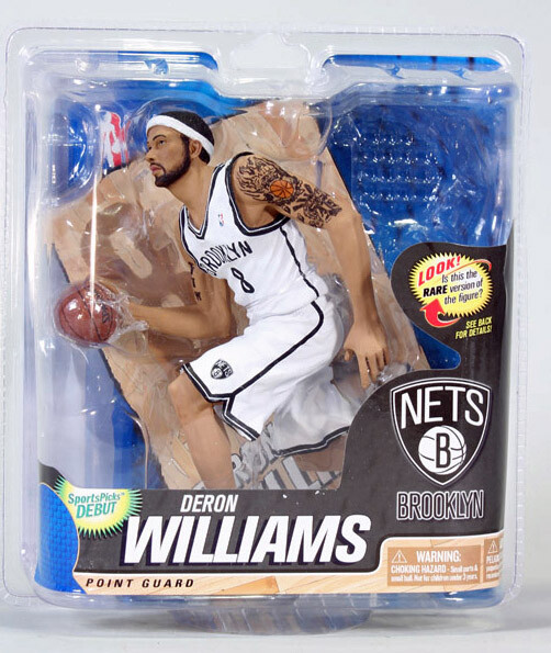 NBA BROOKLYN NETS MCFARLANE 2012 SERIES 22 DERON WILLIAMS ACTION