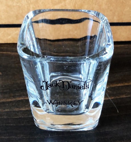Vintage Jack Daniels Whiskey Square Heavy Shot Glass - Lynchburg, TN - Picture 3 of 5
