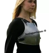 Medieval Steel Lady Armor Cuirass Knight Breastplate Female Chest Armor LARP