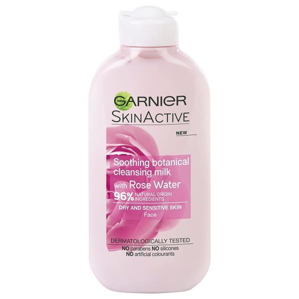 3 x Garnier Skin Active Soothing Botanical Cleansing Milk with Rose Water 200ml