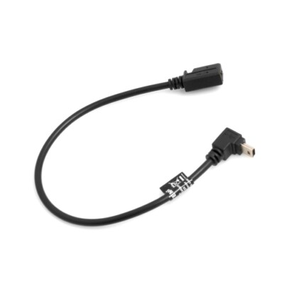 SYSTEM-S Mini USB 90° aufwärts gewinkelt Winkel Kabel auf Mini USB Adapter 27cm