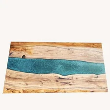 48" x 24" Epoxy Resin Center Coffee Table Top Handmade Home Furniture Decor