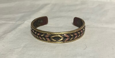 Women s Copper, Gold & Silver Tone Bracelet Handmade Sun Moon