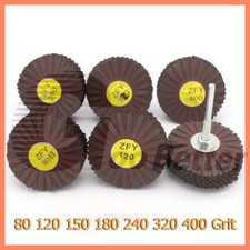 Abrasive Sanding Sandpaper Flap Wheel Mop Discs P 80-400 for Dremel Rotary Tools