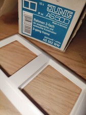 Steckdose Abdeckrahmen, 9x 2 fach , SERIE AS 582 581 WWalpinweiß  glänzend Jung