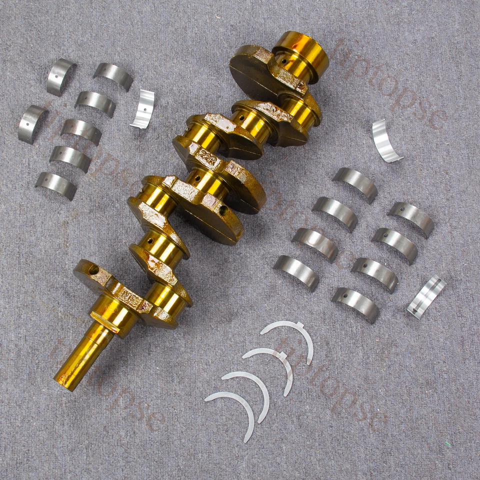 Cigüeñal motor STD con cojinete principal y de varilla para camioneta Toyota 1982-95 4Runner 22R Foto 3 de 4