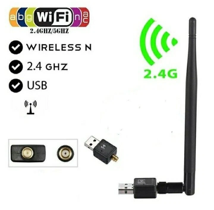 Sempre Chiavetta USB WLAN Nano 150Mbps WU150 Adattatore Di Rete WiFi Miniaturizzato Nero